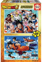 Educa puzzle Dragon Ball 2x100 pièces puzzle enfants personnages BD