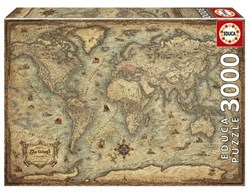 Educa puzzle carte du monde 3000 pièces - puzzle éducatif