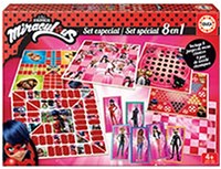 Educa jeu de société Miraculous 8 jeux en 1 carton jeu pour enfants