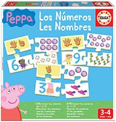Educa Peppa Pig jeu éducatif apprendre les chiffres carton enfants