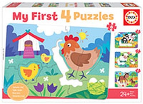 Educa puzzle maman et bébé - puzzle progressif enfant 4-en-1 carton