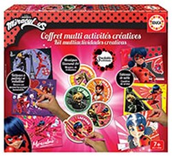 Educa coffret créatif Miraculous Ladybug multi-activités paillettes