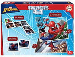 Educa Superpack Spiderman 4-en-1 puzzle et jeu pour enfants