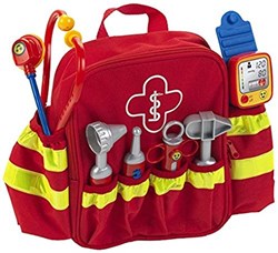 Klein sac à dos de secours jouet - trousse de docteur premiers secours avec effets sonores