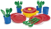 Dantoy vaisselle enfant 22 pièces multicolore jouet