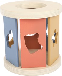Atan cube de tri en bois jouet éducatif multicolore pour enfants