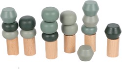 Atan arbre à empiler en bois - jouet coloré pour enfants