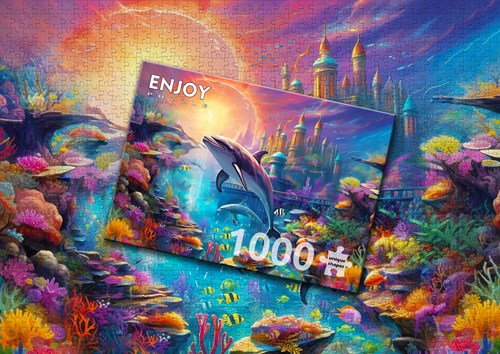 Enjoy Puzzle puzzle Atlantis - 1000 pièces de plaisir sous-marin-2