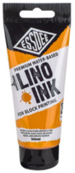 Essdee encre lino orange 100ml - encre pour impression bloc artistes