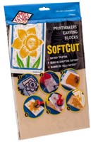 Essdee bloc Softcut 300x210x3 mm - 2 pièces pour linogravure et tampons