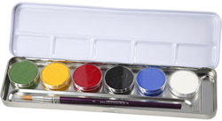 Eulenspiegel palette de maquillage à l'eau 6 couleurs 3,5 ml hypoallergénique