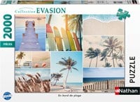 Nathan puzzle Evasion Collection - Beachfront - puzzle 2000 pièces-2