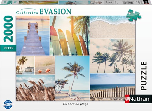 Nathan puzzle Evasion Collection - Beachfront - puzzle 2000 pièces-2