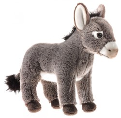 Heunec peluche âne doudou - gris - 25 cm - peluche pour enfants