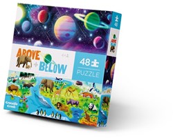 Crocodile Creek puzzle terre espace éducatif carton 48 pièces enfants