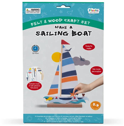 Fiesta Crafts >Felt & Wood Craft - Make A Sailing Boat