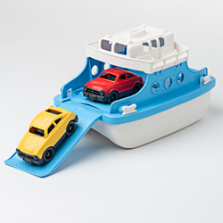 Green Toys Ferry avec voitures Bleu/Blanc