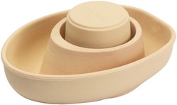 PlanToys Jouets en bois Bateau en caoutchouc transformable - Vert pâle