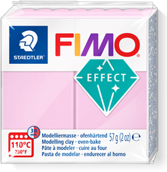 Fimo pâte à modeler rose clair 57g - argile polymère douce créative