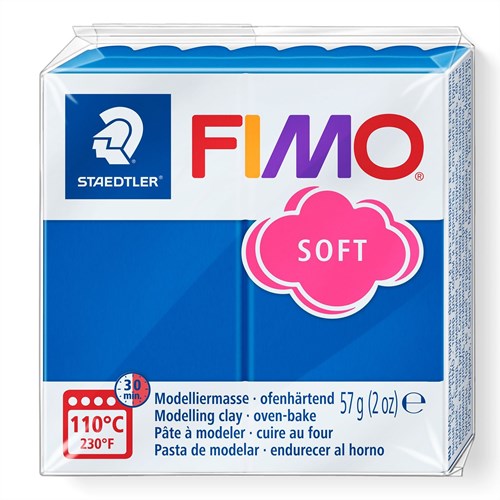 Fimo pâte à modeler Soft Pacific Blue 57g cuisson au four
