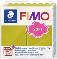 Fimo pâte à modeler soft 56g beach grass pour créations créatives