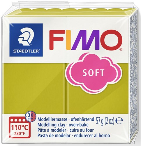 Fimo pâte à modeler soft 56g beach grass pour créations créatives