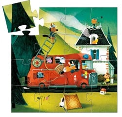 Djeco Le camion de pompier - 16 pcs