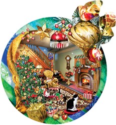 SunsOut puzzle Fireside Ornament - 750 pièces puzzle de Noël