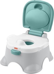 Mattel pot Fisher Price 3-en-1 pot enfant gris vert réducteur toilette