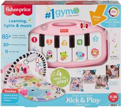 FISHER PRICE - GLOW & GROW KICK & PLAY GYM PINK
