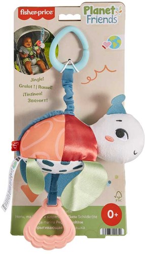 Fisher-Price jouet poussette bébé tortue - sensoriel sans BPA écologique