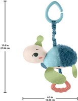 Fisher-Price jouet poussette bébé tortue - sensoriel sans BPA écologique-3