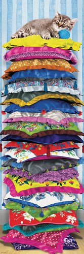 Eurographics Fluffy Kitty sur Pillows Panorama (1000)
