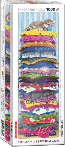 Eurographics Fluffy Kitty sur Pillows Panorama (1000)-2