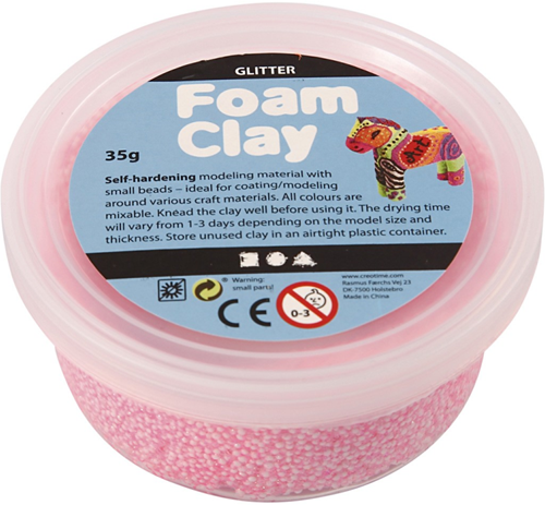 Foam Clay Foam Clay® Glitter Licht Roze 35gr
