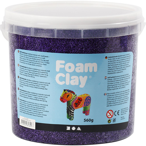Foam Clay - Paars, 560gr.