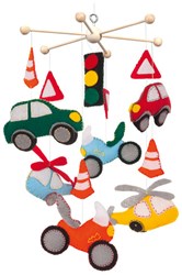 Folia kit créatif mobile véhicules 14 pièces jouet créatif