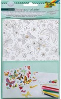 Folia cartes à colorier avec enveloppes - Danse aérienne - cartes créatives