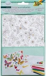 Folia cartes à colorier avec enveloppes - Danse aérienne - cartes créatives