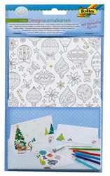 Folia cartes à colorier anniversaire avec enveloppes - cartes créatives 4 pièces
