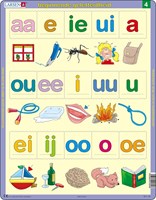 Larsen puzzle - Premiers apprentissages de la lecture 4 - jouet éducatif 15 pièces