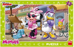 Dino puzzle encadré Minnie 15 pièces - jouet éducatif enfant
