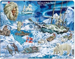 Larsen puzzle - aventure au Pôle Nord - jouet éducatif 65 pièces