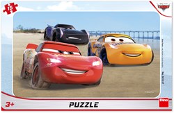 Dino puzzle Cars Racing - 15 pièces - jouet coloré pour enfants