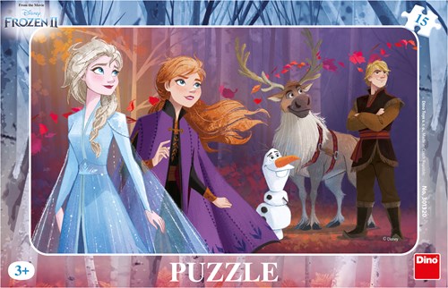 Dino puzzle Frozen 2 carton 15 pièces puzzle enfants Disney