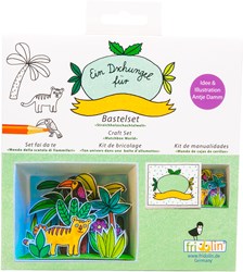 Fridolin kit de bricolage boîte d’allumettes jungle 6,6x2,8x5,2 cm jouet créatif