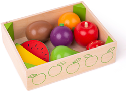 Bigjigs Caisse avec fruits