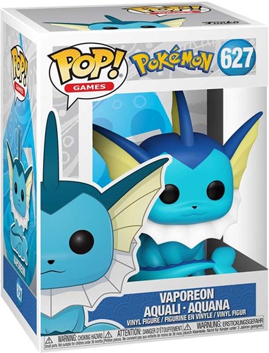 Funko Pokémon Vaporeon - Figurine de type Eau - Funko Pop #627