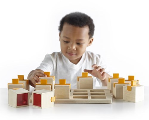 Guidecraft boîtes à sons jouet éducatif multicolore