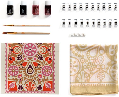 Djeco peinture sur soie jouet créatif FSC MIX multicolore-3